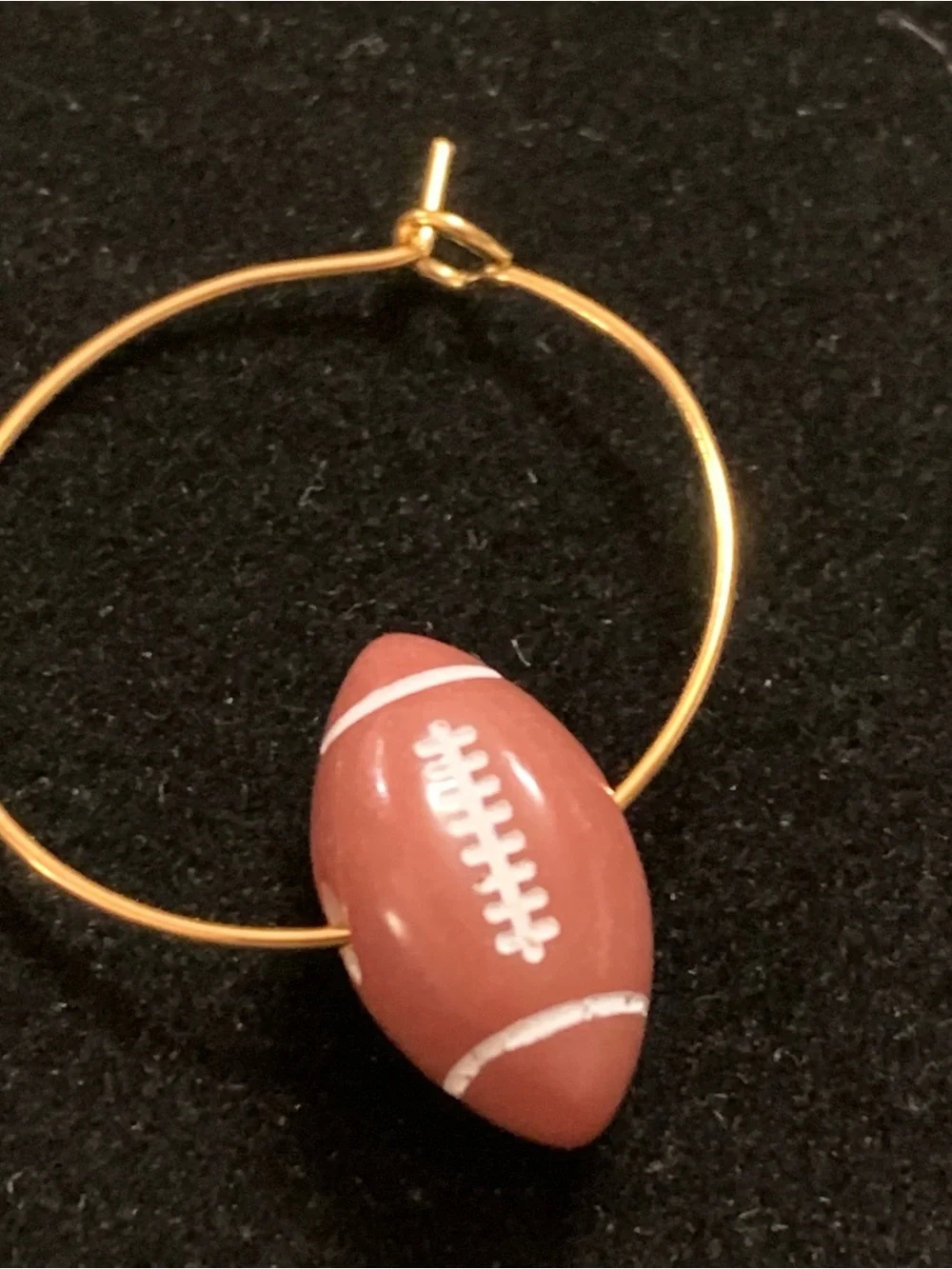 12 Sports Charm Wine Rings - Basketball, Football, Baseball